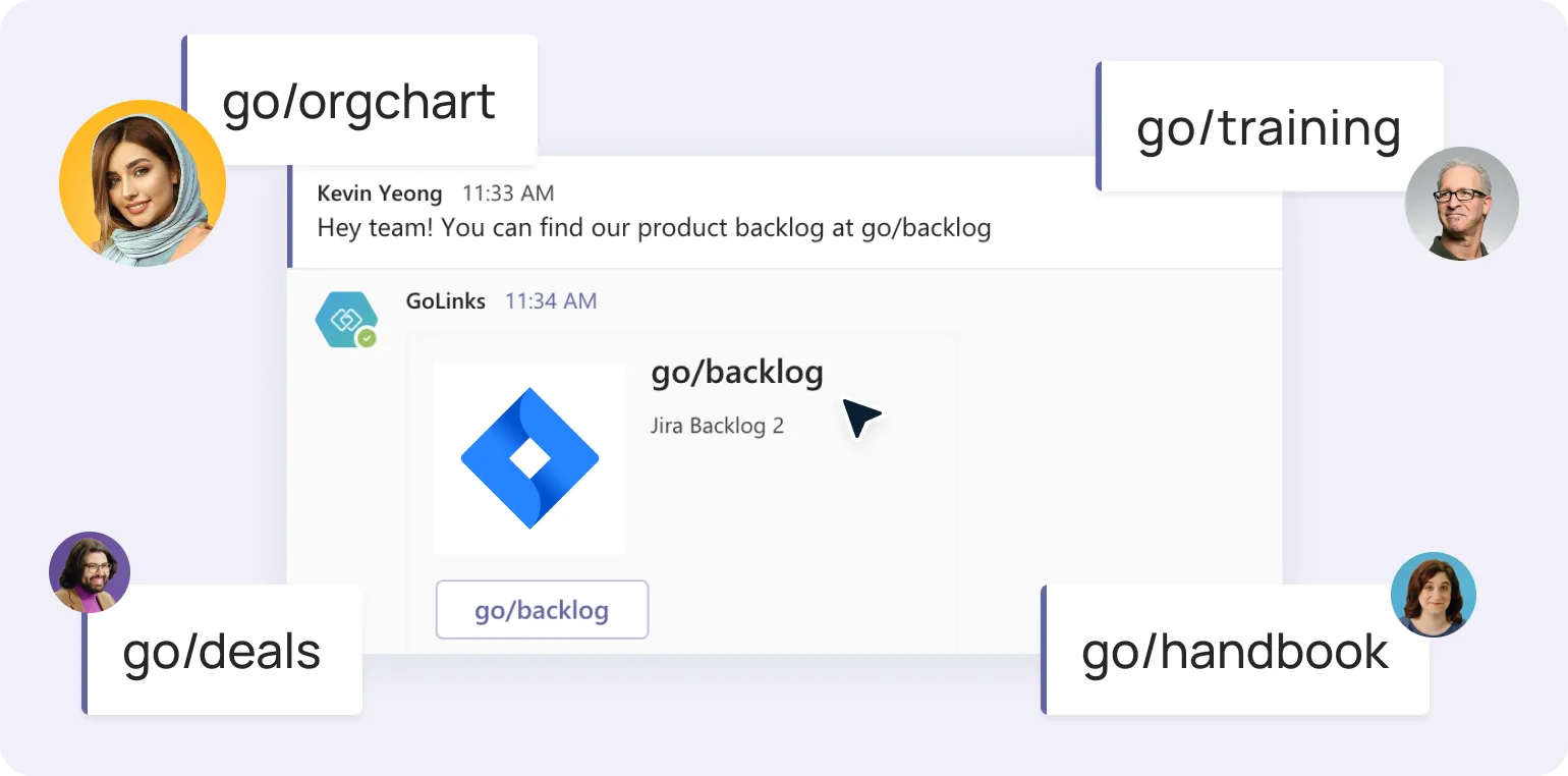 GoLinks® in MS Teams Chat